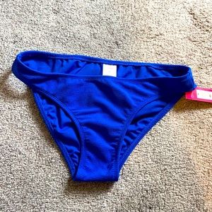 Blue bikini bottom